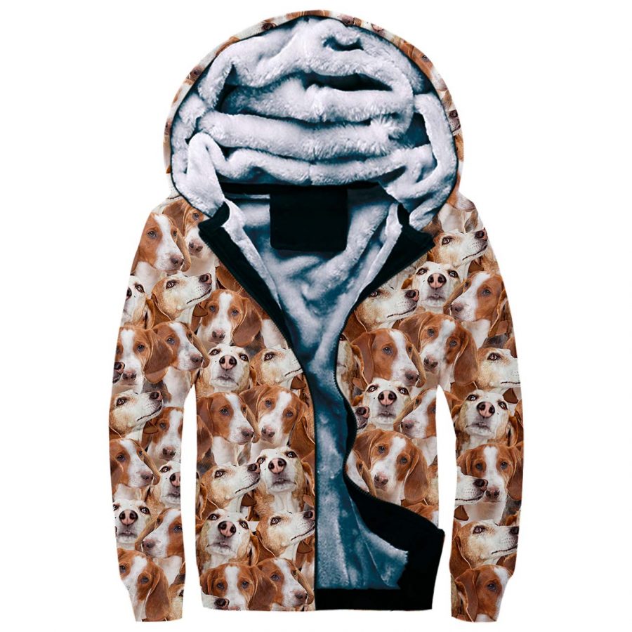 Deutsche Bracke Full Face Fleece Hoodie