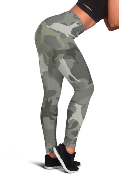 Doberman Pinscher Camo Legging