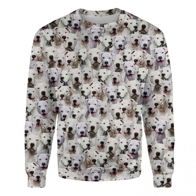 Dogo Argentino - Full Face - Premium Sweater