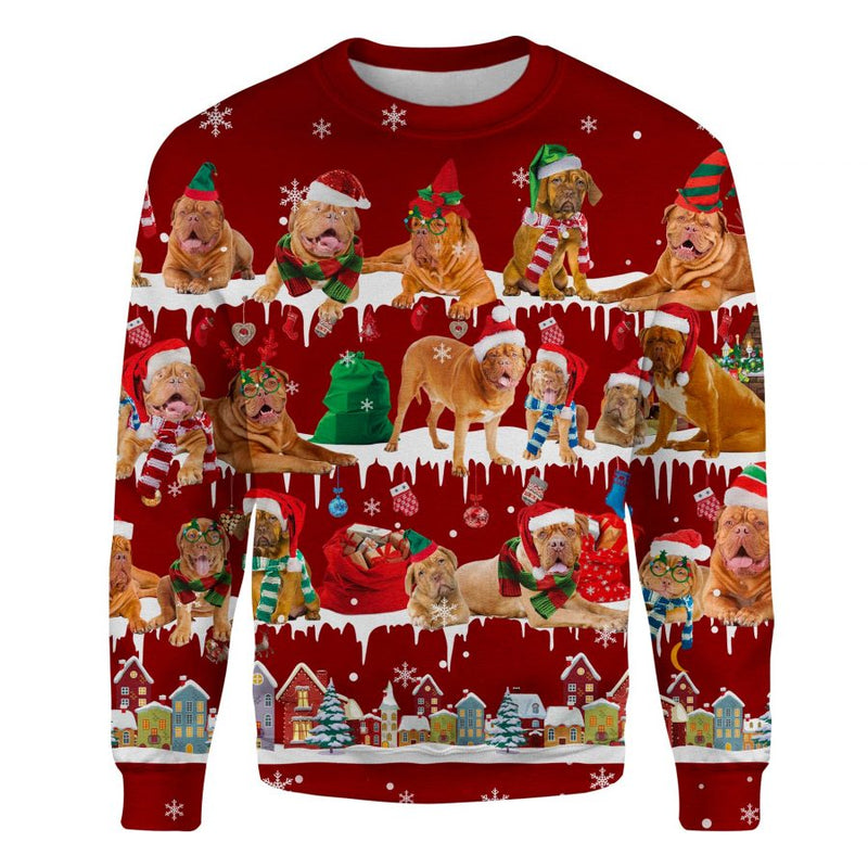 Dogue de Bordeaux - Snow Christmas - Premium Sweater