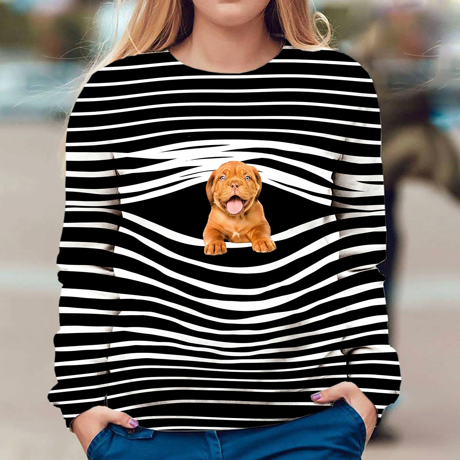 Dogue De Bordeaux - Stripe - Premium Sweater