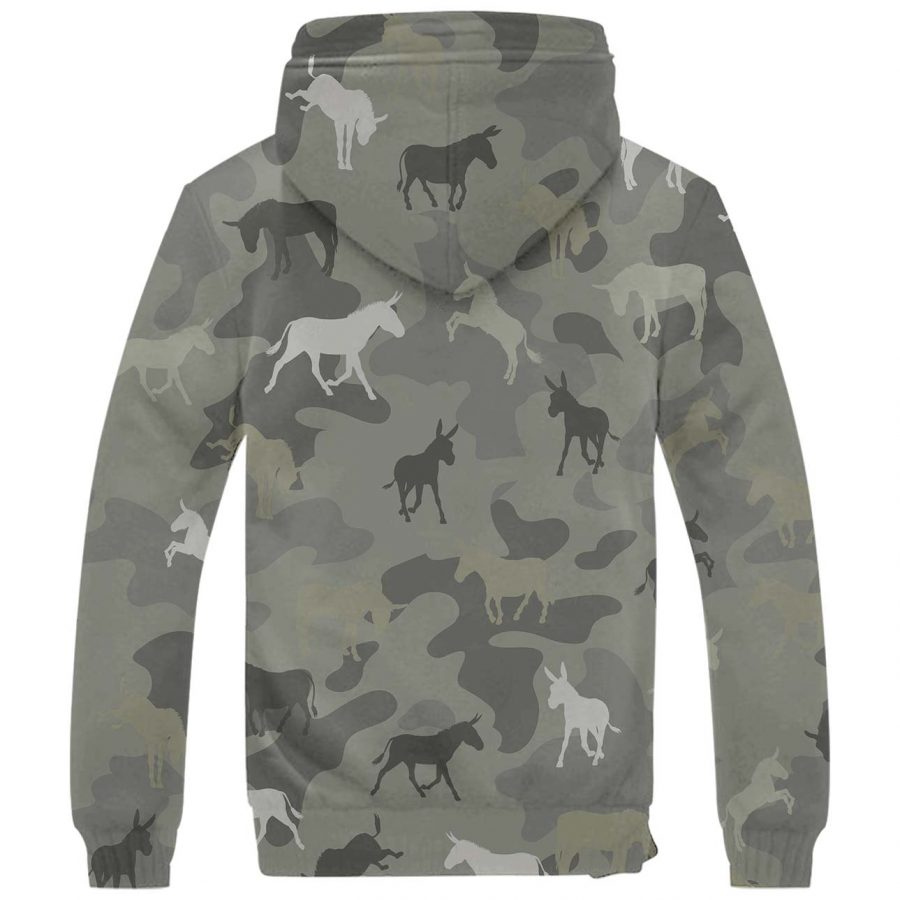 Donkey Camo Fleece Hoodie