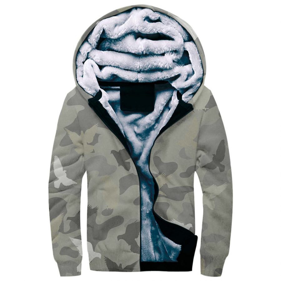 Dove Camo Fleece Hoodie