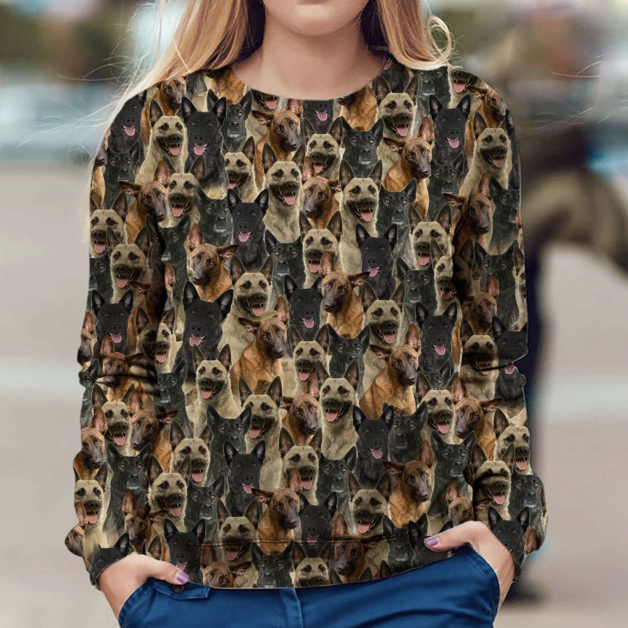 Dutch Shepherd - Full Face - Premium Sweater