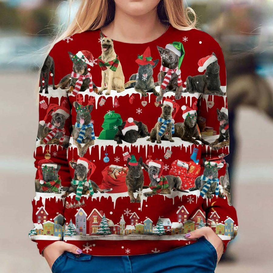 Dutch Shepherd - Snow Christmas - Premium Sweater