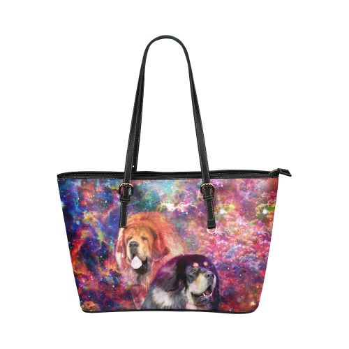 Tibetan Mastiff Leather Tote Bag