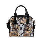 Greyhound Face Shoulder Handbag