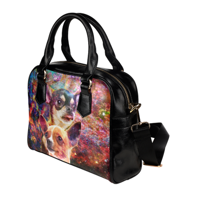 Chihuahua Yin Yang Shoulder Handbag