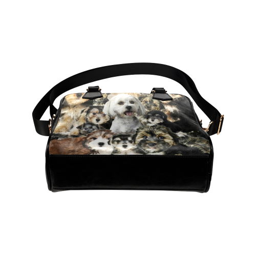Morkie Face Shoulder Handbag