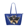 German Shepherd Leather Tote Bag