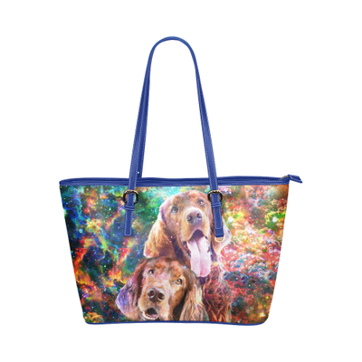 Irish Setter Leather Tote Bag