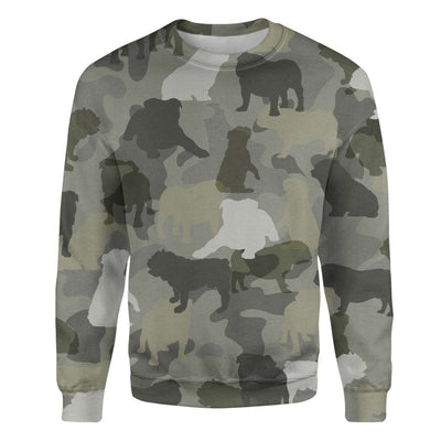 English Bulldog - Camo - Premium Sweater