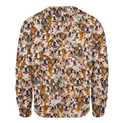 English Bulldog - Full Face - Premium Sweater