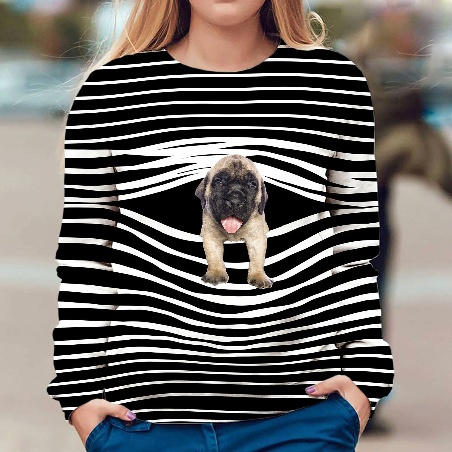 English Mastiff - Stripe - Premium Sweater