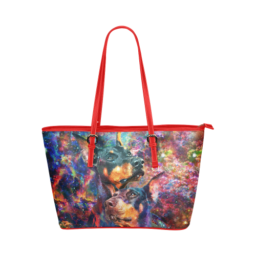 Doberman Leather Tote Bag