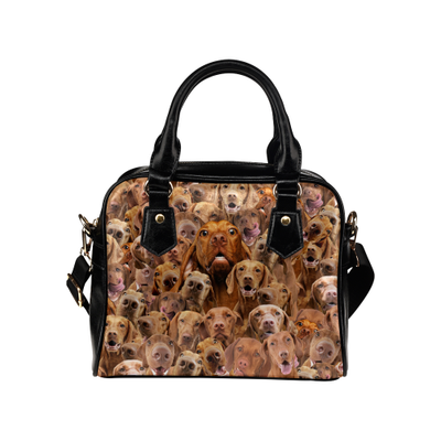 Vizsla Face Shoulder Handbag