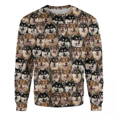 Finnish Lapphund - Full Face - Premium Sweater