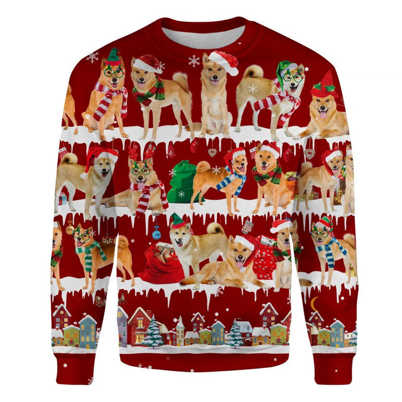 Finnish Spitz - Snow Christmas - Premium Sweater