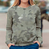 Flamingos - Camo - Premium Sweater