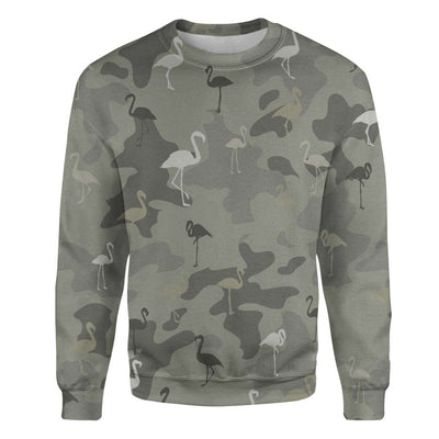 Flamingos - Camo - Premium Sweater