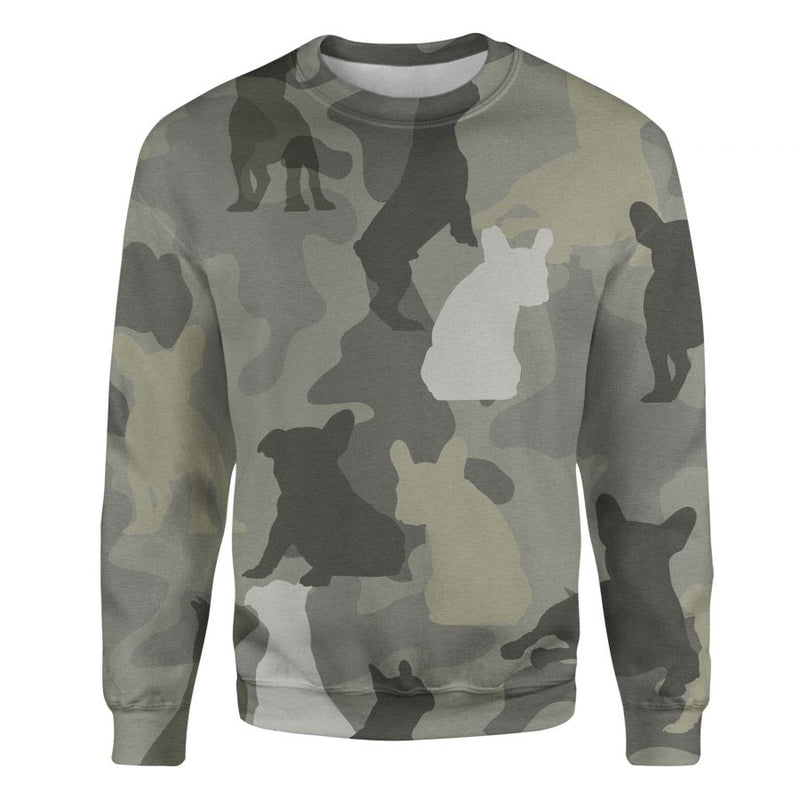 French Bulldog - Camo - Premium Sweater