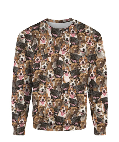 American Staffordshire Terrier - Full Face - Premium Sweater