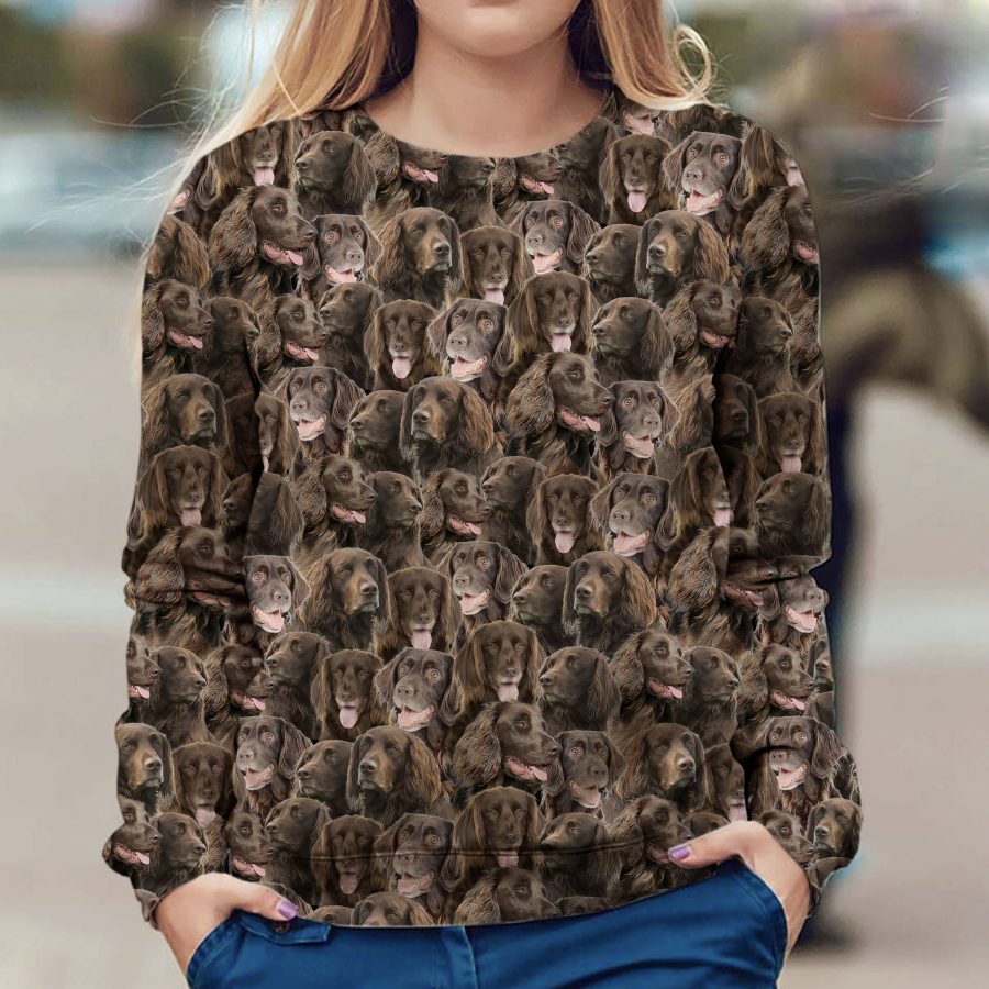 German Longhaired Pointer - Full Face - Premium Sweater
