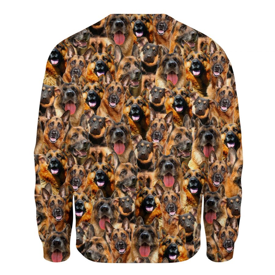 German Shepherd - Full Face - Premium Sweater