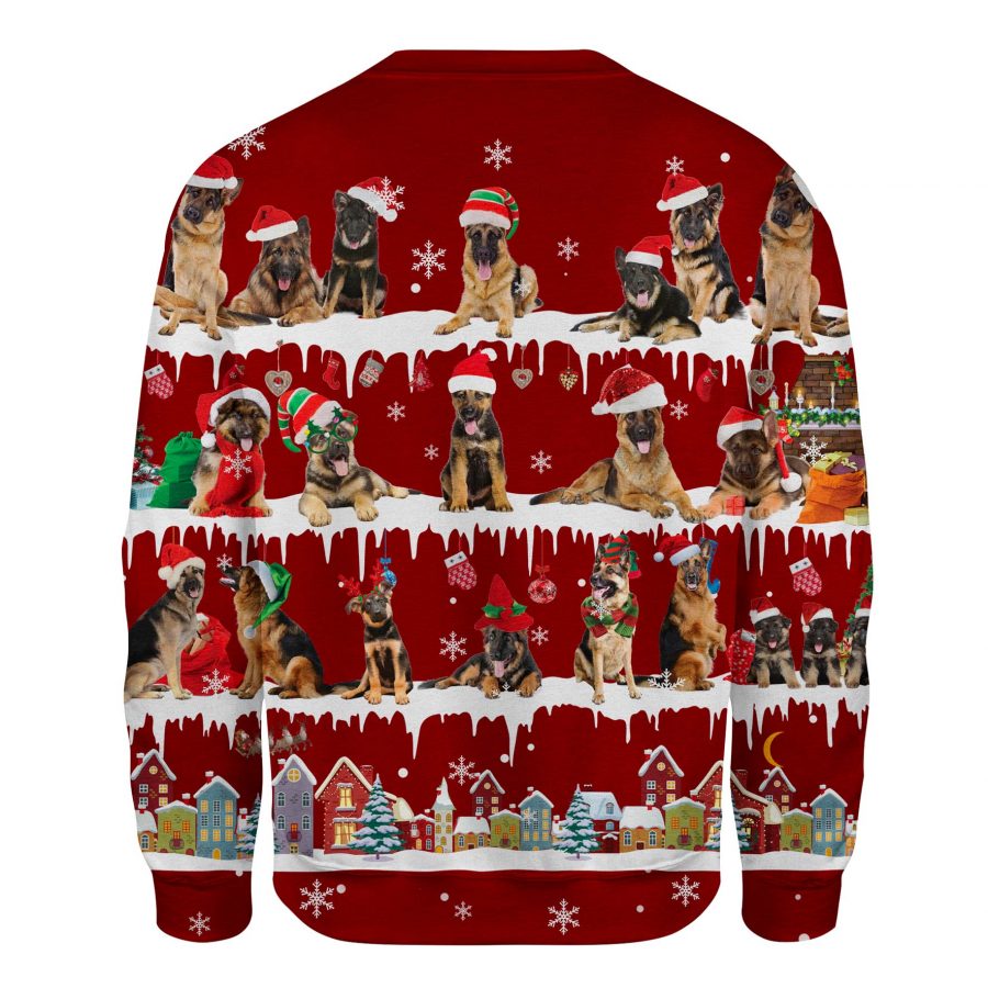 German Shepherd - Snow Christmas - Premium Sweater