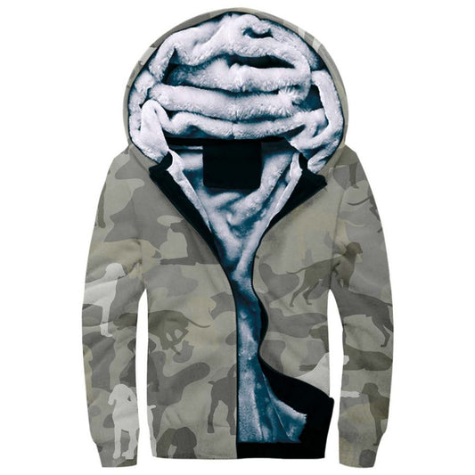 German Shorthaired Pointer Camo Fleece Hoodie