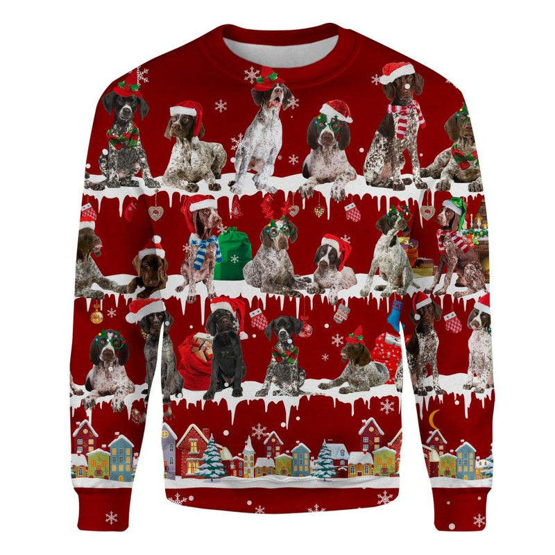 German Shorthaired Pointer - Snow Christmas - Premium Sweater