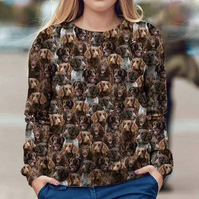 German Spaniel - Full Face - Premium Sweater