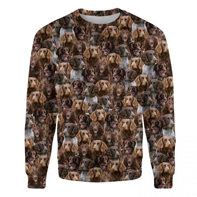 German Spaniel - Full Face - Premium Sweater