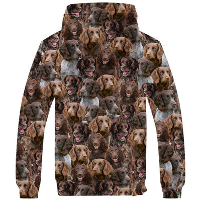 German Spaniel Full Face Fleece Hoodie