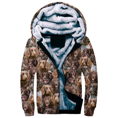 German Spaniel Full Face Fleece Hoodie