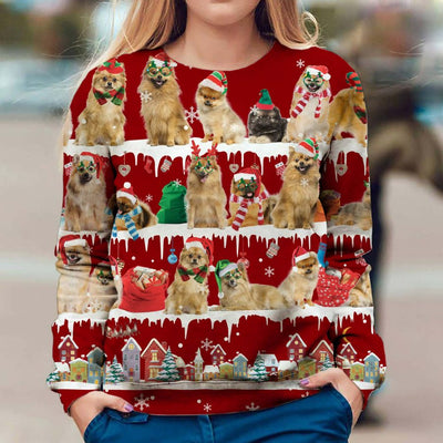 German Spitz - Snow Christmas - Premium Sweater