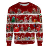 German Wirehaired Pointer - Snow Christmas - Premium Sweater