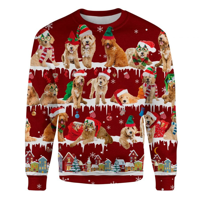 Goldendoodle - Snow Christmas - Premium Sweater