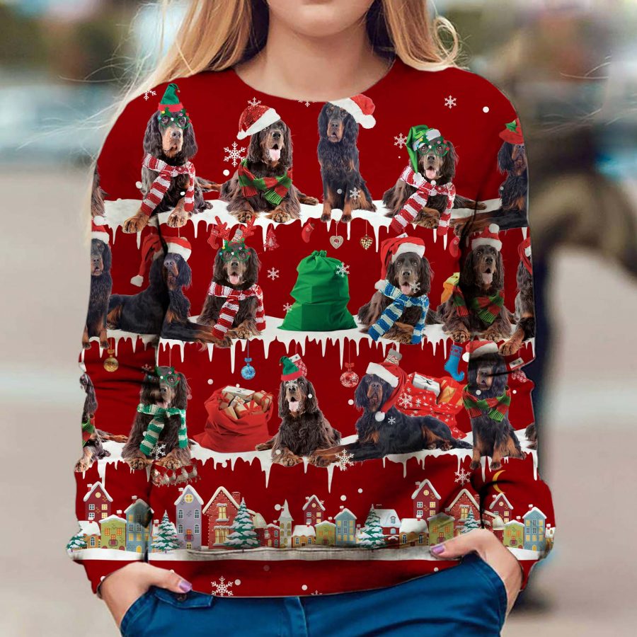 Gordon Setter - Snow Christmas - Premium Sweater