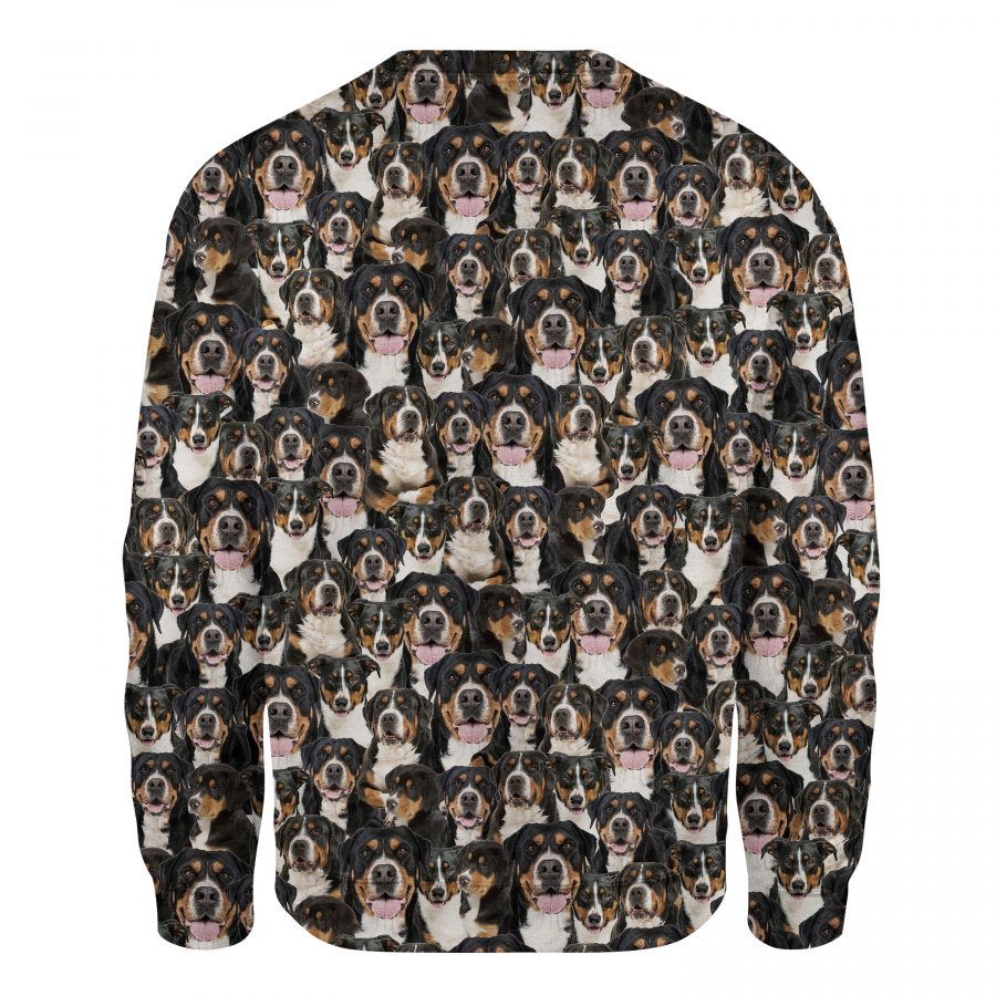 Greater Swiss Mountain Dog - Full Face - Premium Sweater
