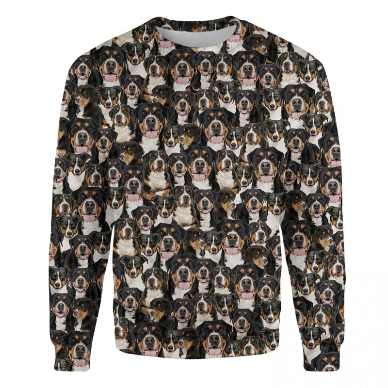 Greater Swiss Mountain Dog - Full Face - Premium Sweater
