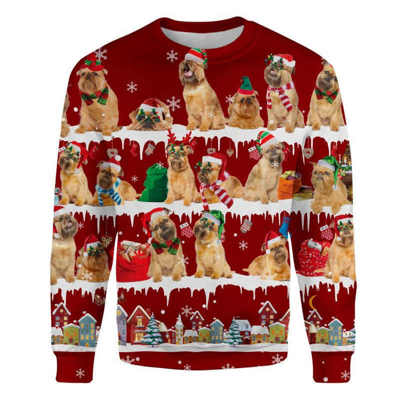 Brussels Griffon - Snow Christmas - Premium Sweater