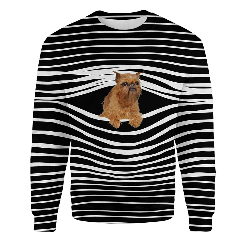 Brussels Griffon - Stripe - Premium Sweater