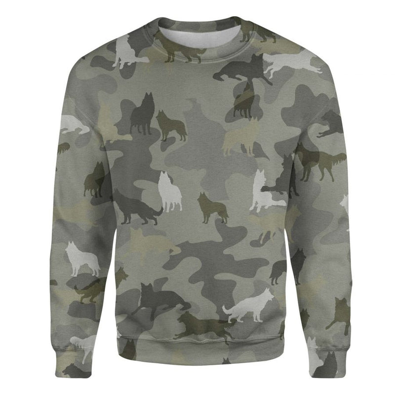 Groenendael Dog - Camo - Premium Sweater
