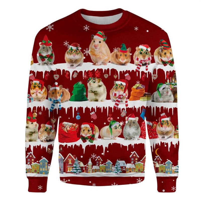 Hamster - Snow Christmas - Premium Sweater