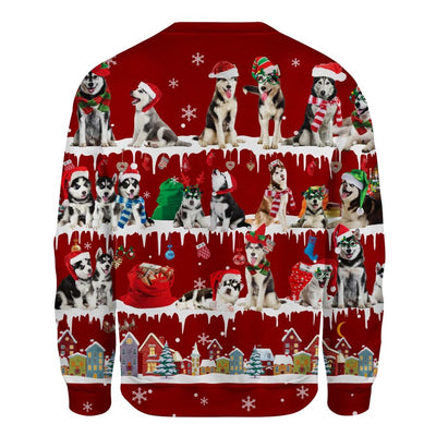 Husky - Snow Christmas - Premium Sweater