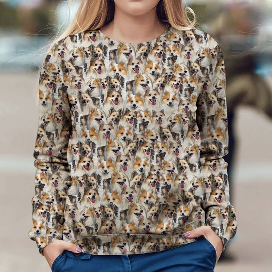 Icelandic Sheepdog - Full Face - Premium Sweater