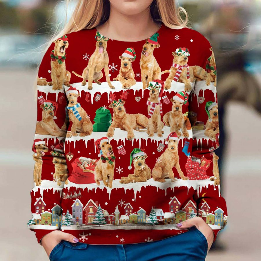 Irish Terrier - Snow Christmas - Premium Sweater