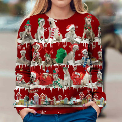 Irish Wolfhound - Snow Christmas - Premium Sweater