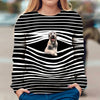 Irish Wolfhound - Stripe - Premium Sweater